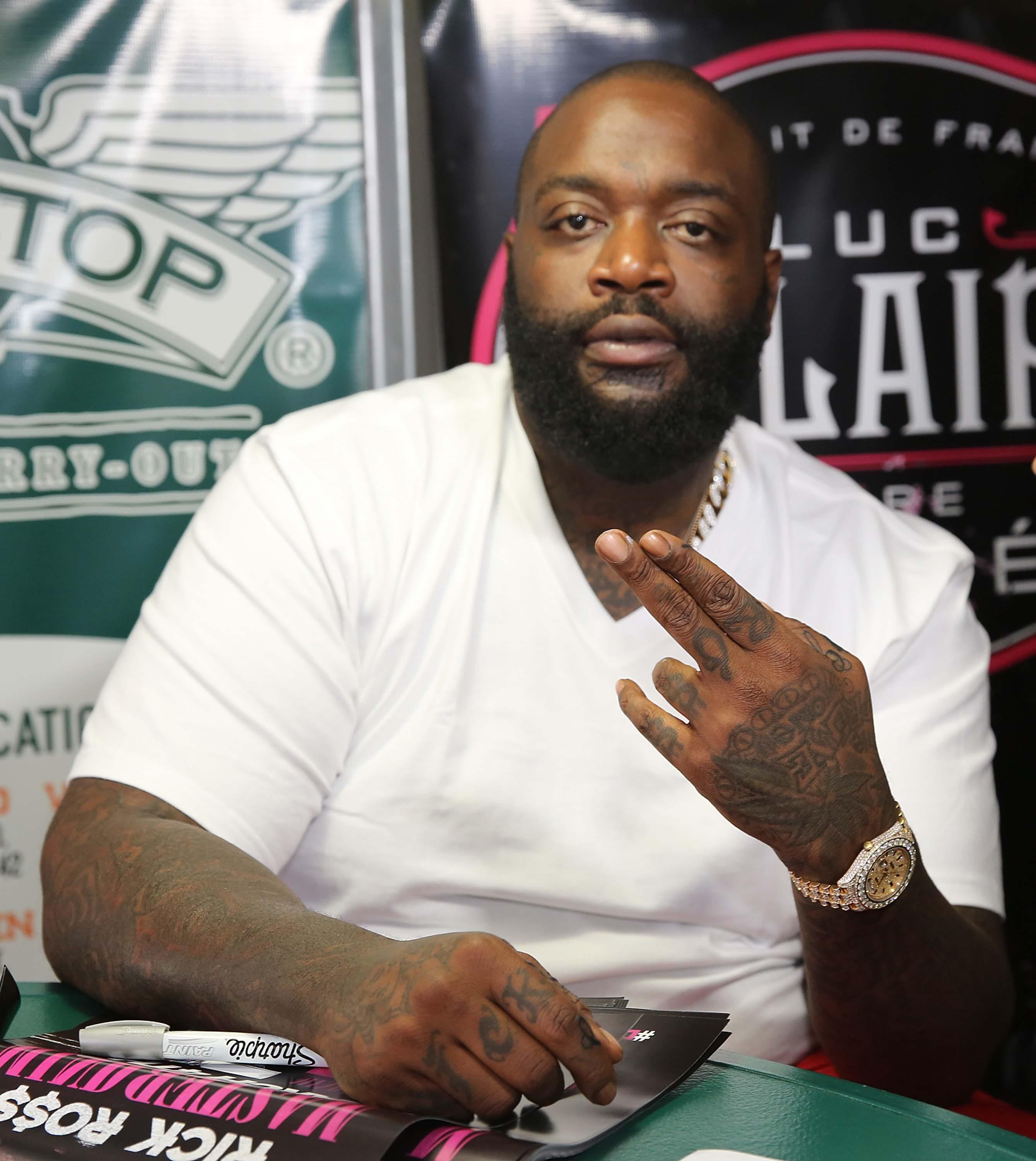 Rick Ross Meets And Greets Fans