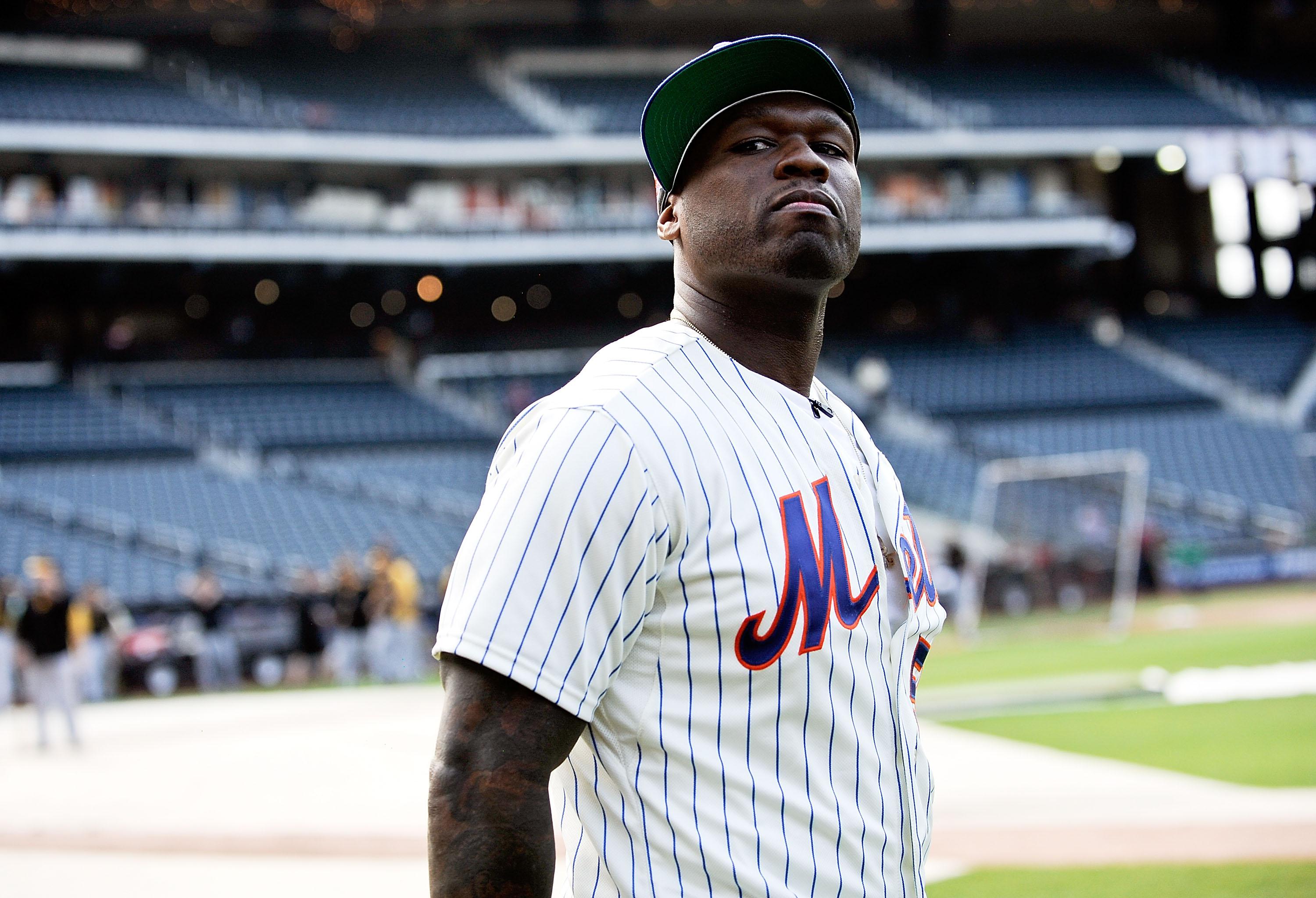 Curtis '50 Cent' Jackson Visits Citi Field