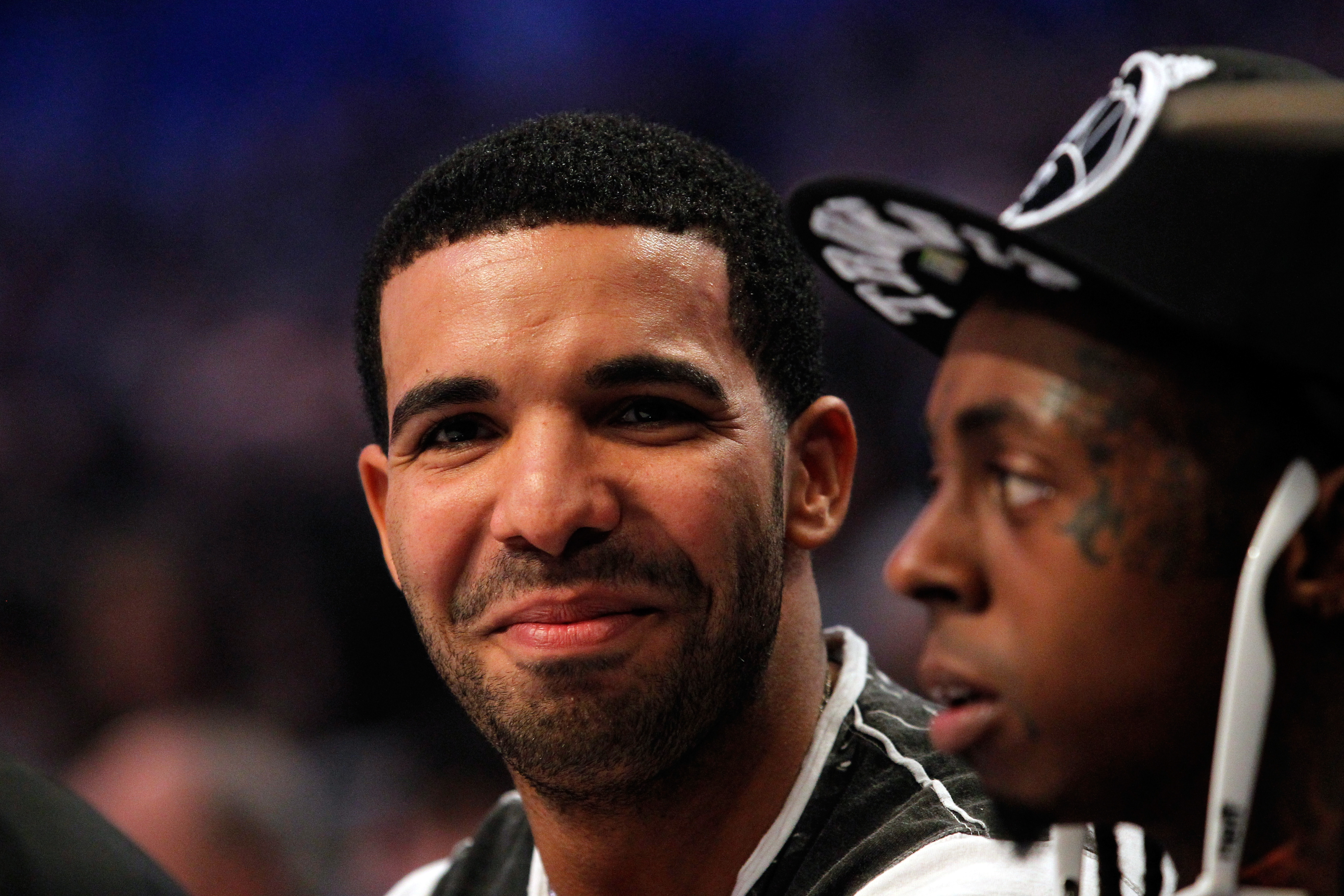 Drake courtside, 2012 NBA All-Star Game