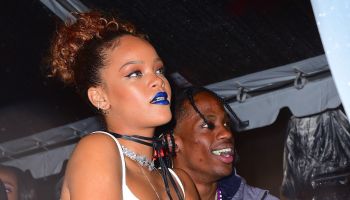 Rihanna Cozies Up to Travis Scott at Roc Nation Block Party in NYC