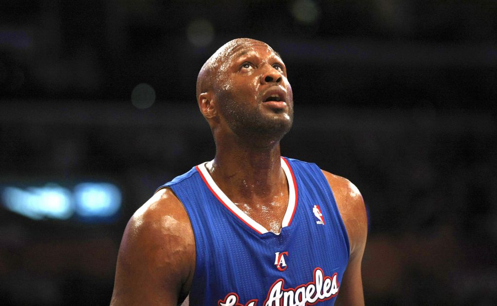 LOS ANGELES, CA, FRIDAY, NOVEMBER 2, 2012 - FILE - Clippers forward, Lamar Odom, during the LA Laker