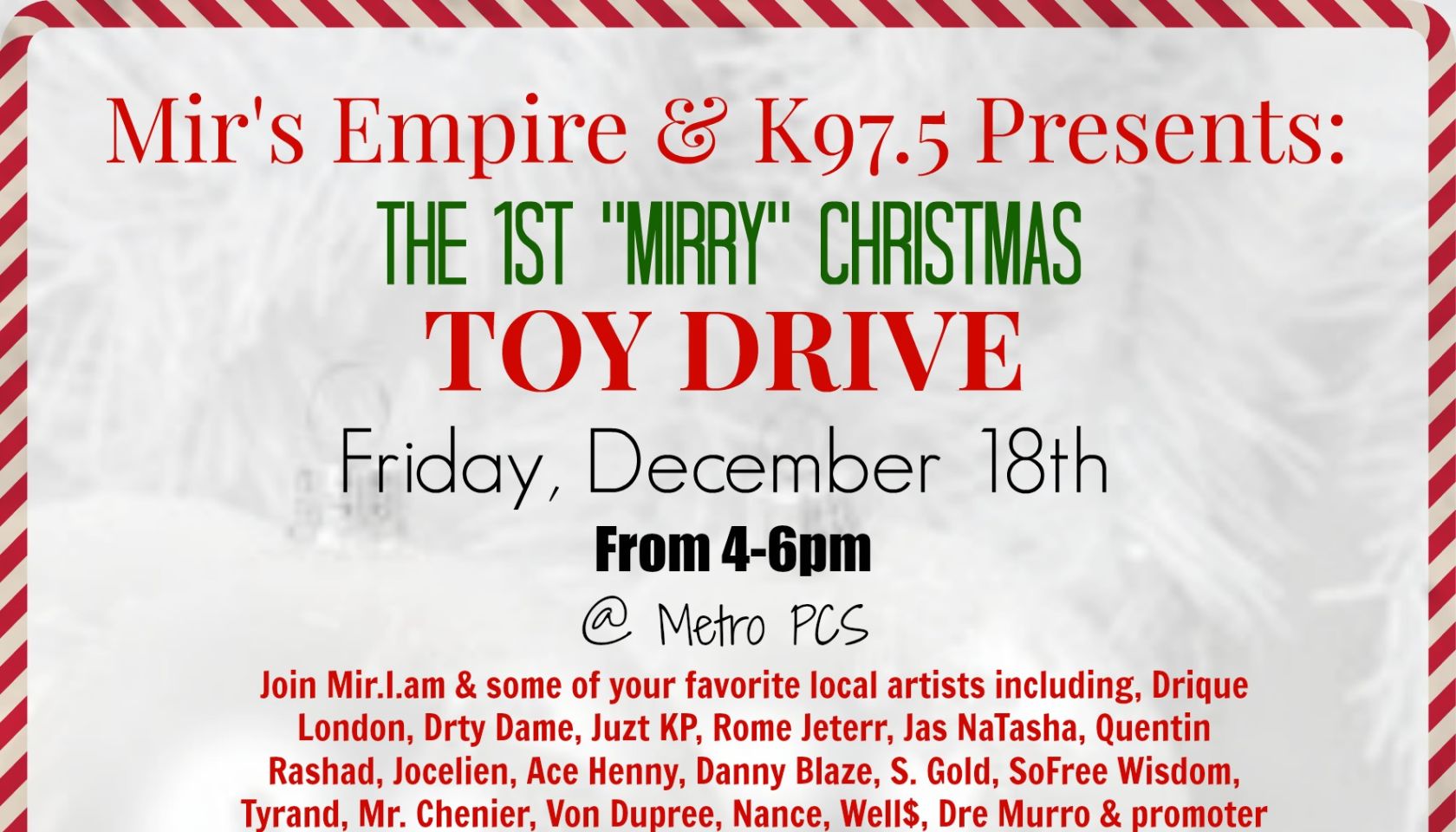Merry Christmas flyer
