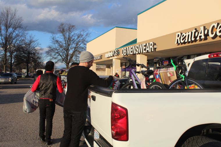 Nance brought a truck full of gifts