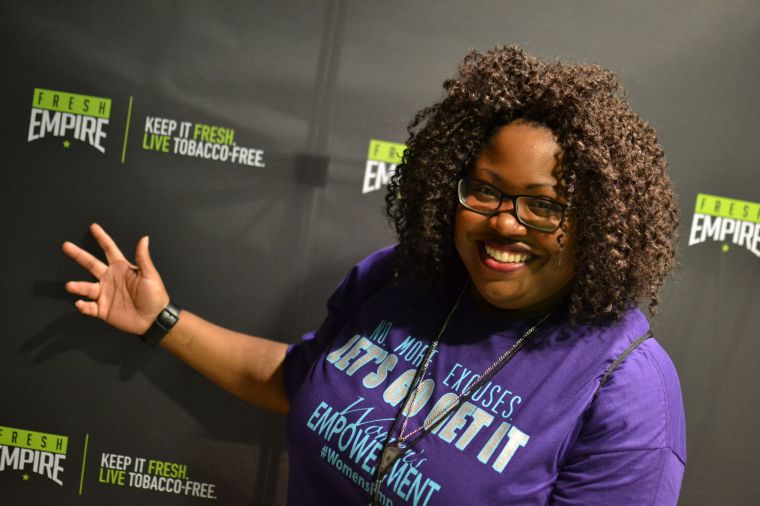 Mir.I. am at the Fresh Empire booth