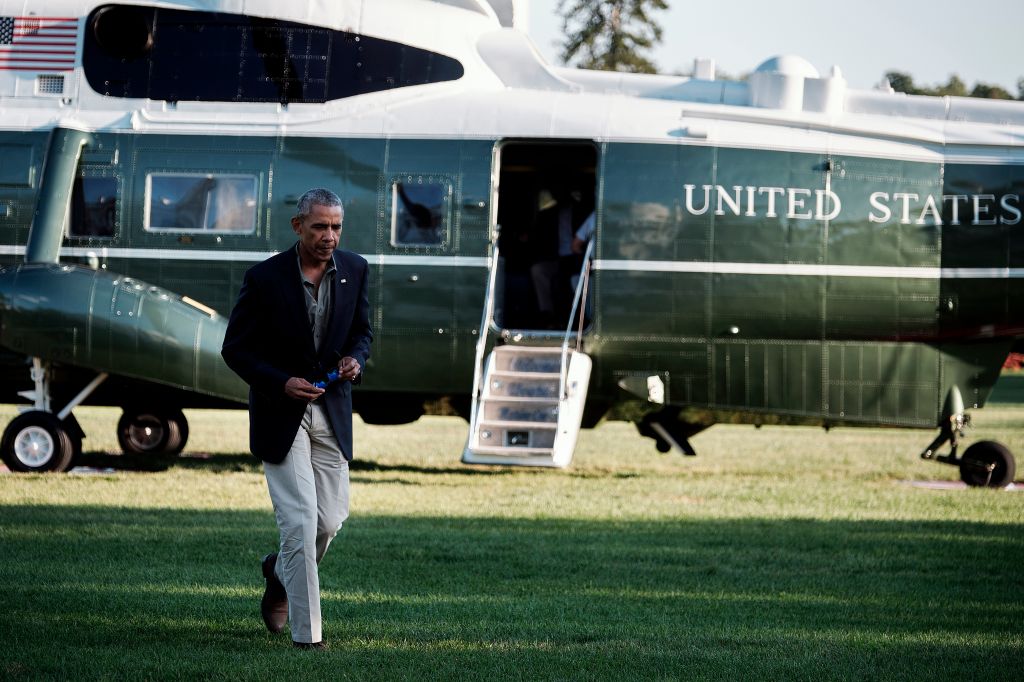 President Obama Returns From Louisiana to View Flooding Impact