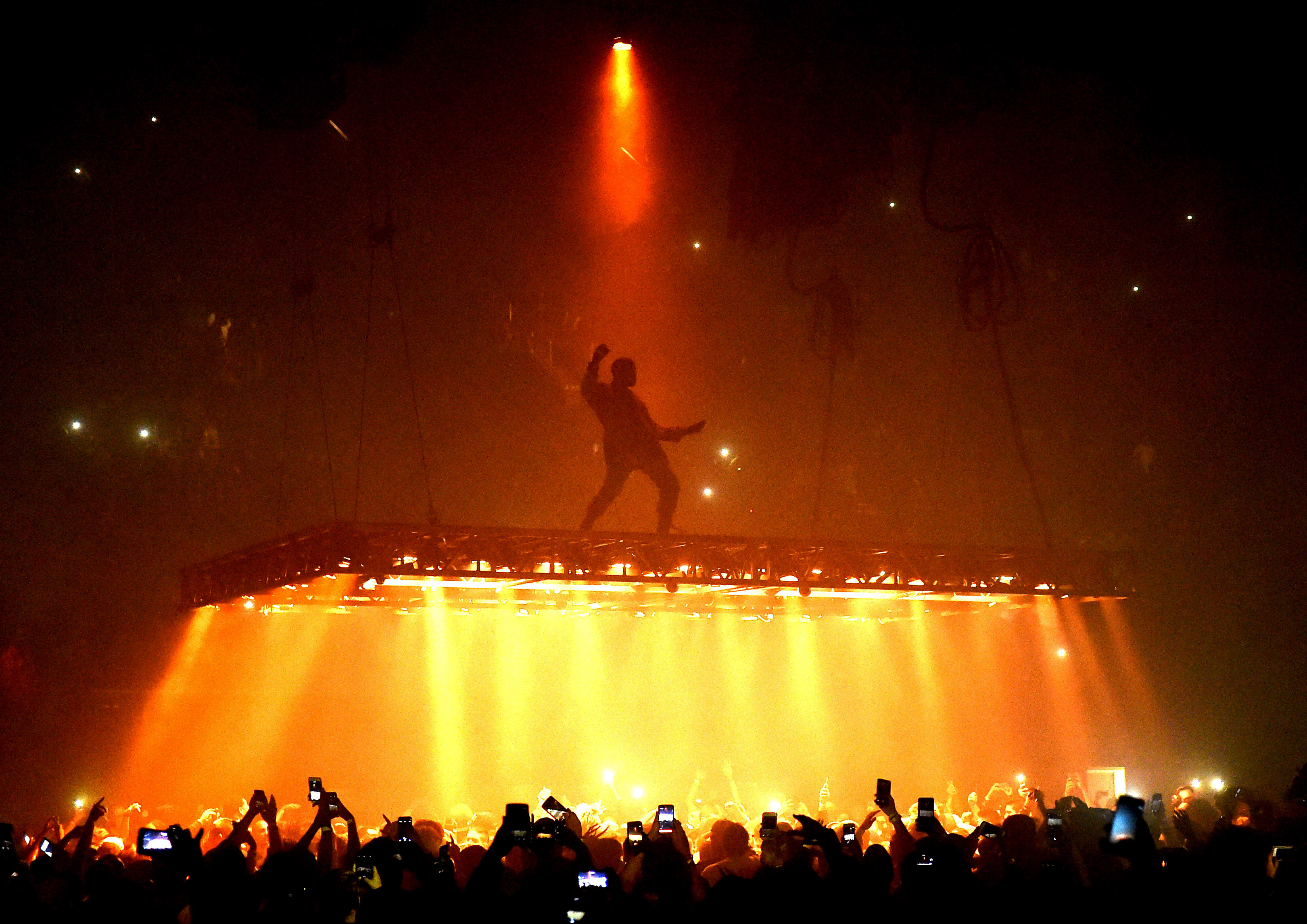 Kanye West Performs At The Forum