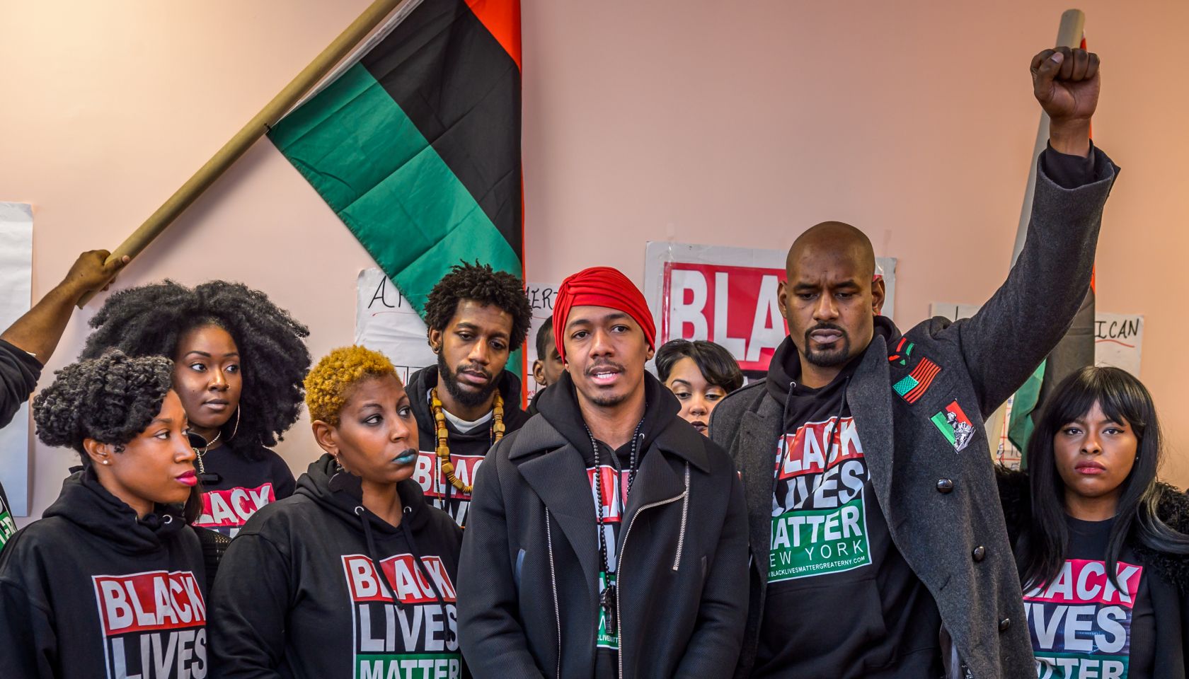 Nick Cannon joined Hawk Newsome from Black Lives Matter in...