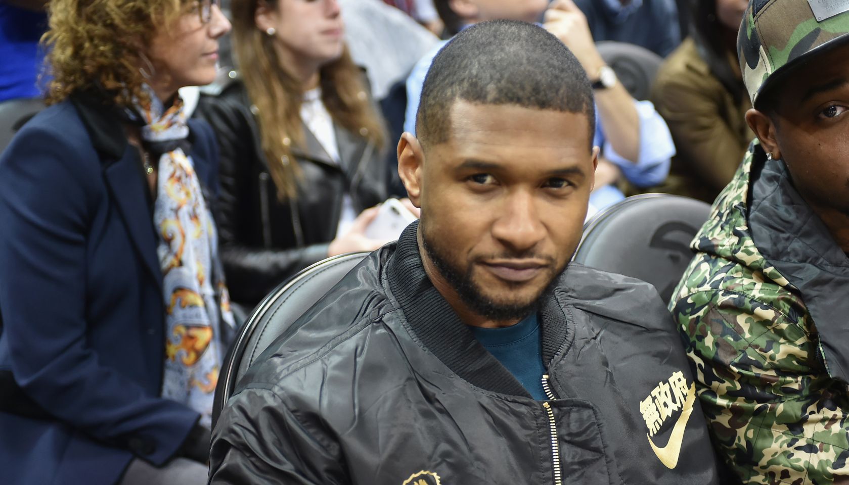 Celebrities Attend Golden State Warriors v Atlanta Hawks Game