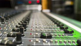 Mixer In A Recording Studio
