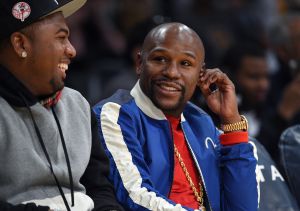 Celebrities At The Los Angeles Lakers Game