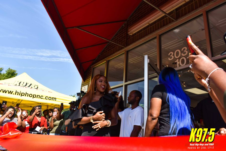 Remy Ma at the grand opening of Conceited