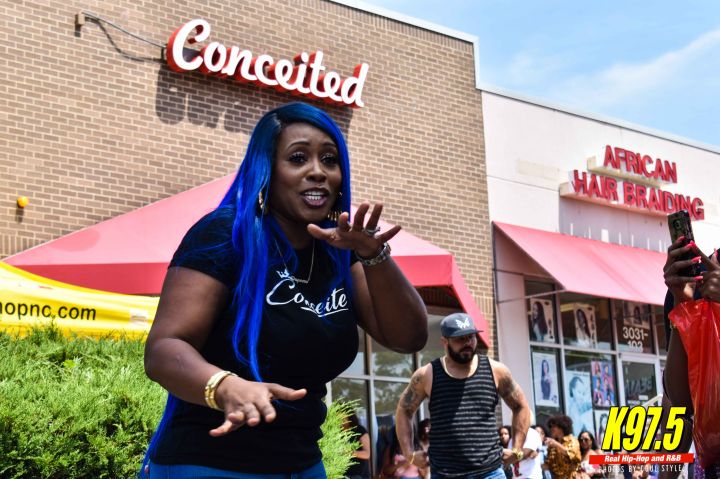 Remy Ma at the grand opening of Conceited