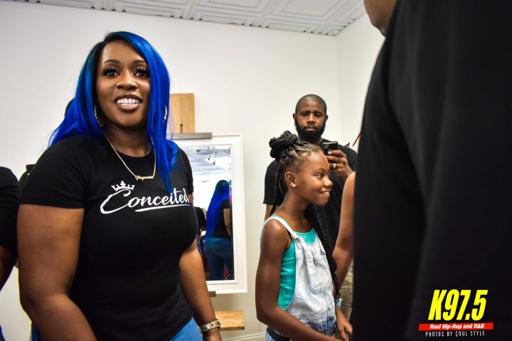 Remy Ma at the grand opening of Conceited