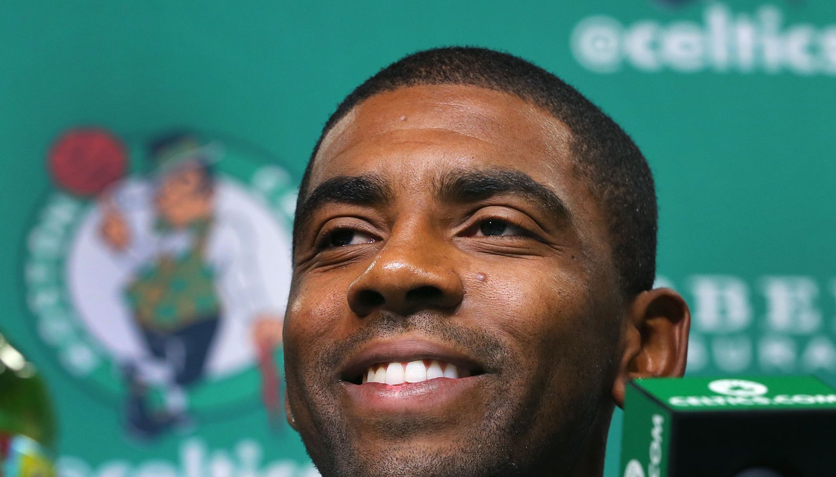 Boston Celtics Introduce New Players Kyrie Irving And Gordon Hayward