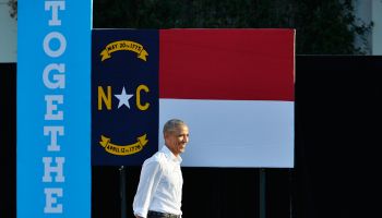 President Obama Campaigns For Hillary Clinton In North Carolina