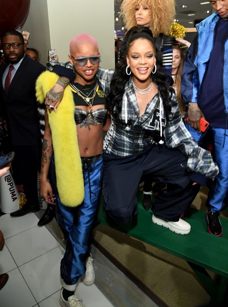 Rihanna Hosts Pep Rally To Celebrate Launch Of The AW17 FENTY PUMA By Rihanna Collection At Bloomingdales On 59th Street