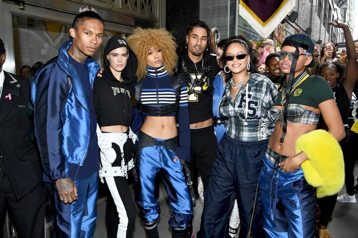 Rihanna Hosts Pep Rally To Celebrate Launch Of The AW17 FENTY PUMA By Rihanna Collection At Bloomingdales On 59th Street