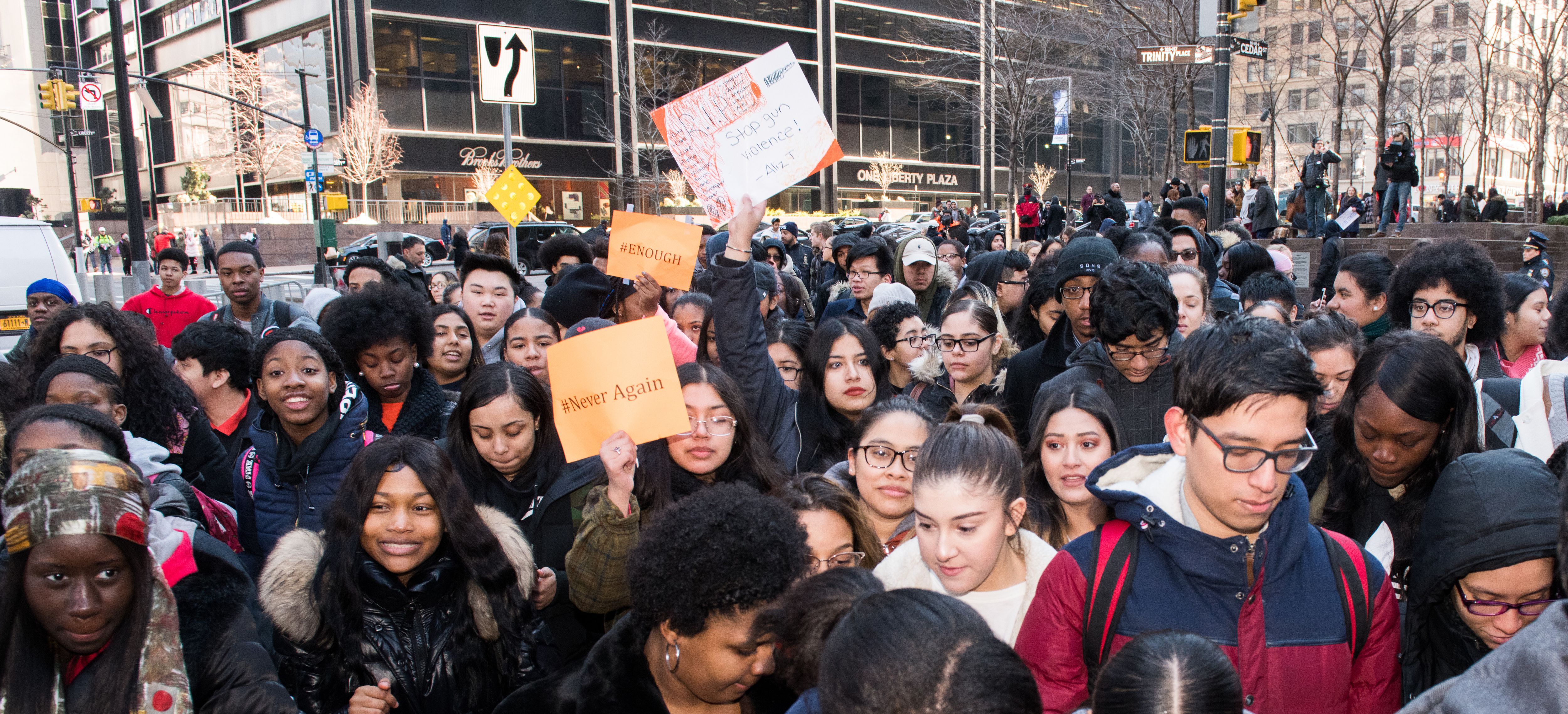 The National School Walkout, a 17 minute walkout by students