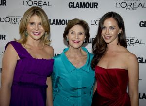 Jenna Bush Hagar (L), Laura (C) and Barb