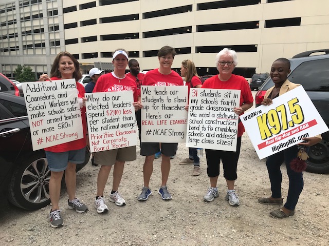 Teacher’s Rally In Downtown Raleigh