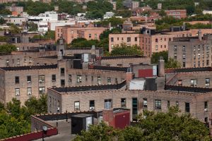 view of Queensbridge Projects from Queens Bridge
