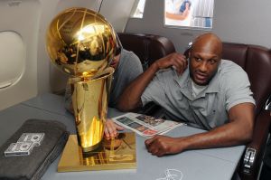 Lakers Arrive At LAX