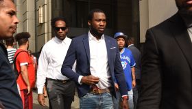 Meek Mill Leaves Court in Philly