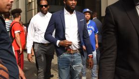 Meek Mill Leaves Court in Philly