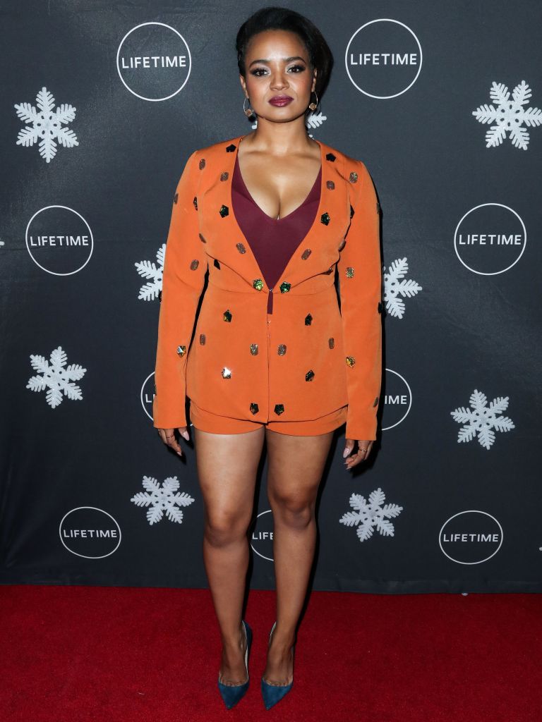 Actress Kyla Pratt arrives at the 'It's A Wonderful Lifetime' Holiday Party held at STK Los Angeles at W Los Angeles - West Beverly Hills on October 22, 2019 in Westwood, Los Angeles, California, United States.