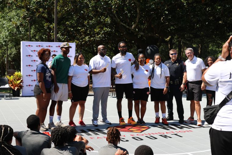 John Wall Family Foundation Court Dedication