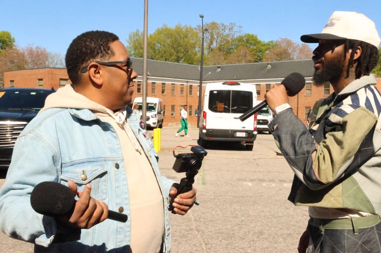 The Morning Hustle's Kyle Santillian Interviewing Lute