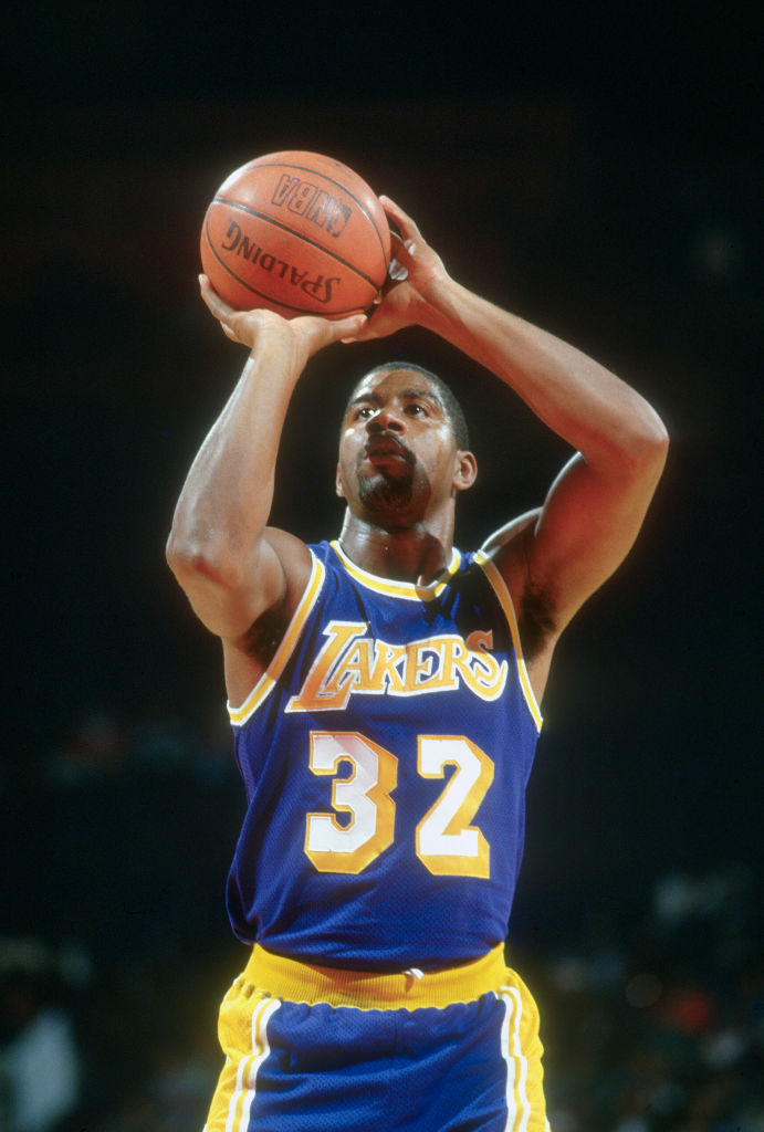 Magic Johnson - Los Angeles Lakers "Showtime" Purple Jersey (1980s)