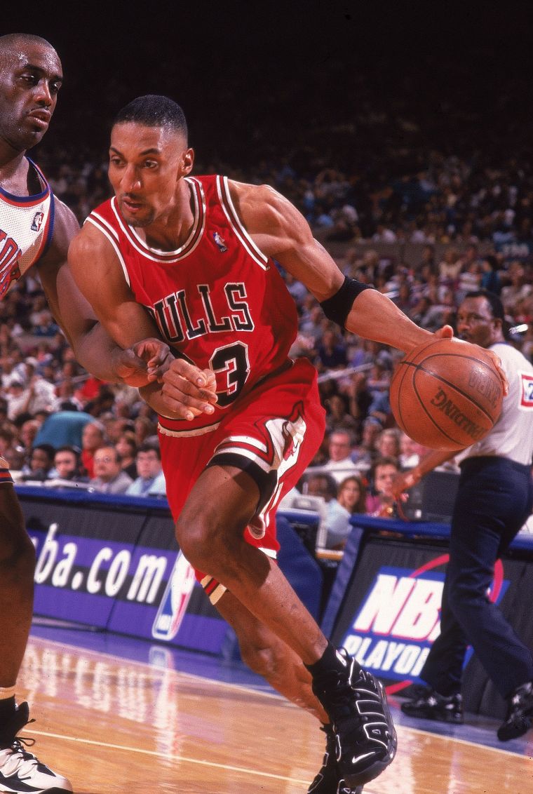 Scottie Pippen - Chicago Bulls "Red Alternate" Jersey (1996) - Not Pictured