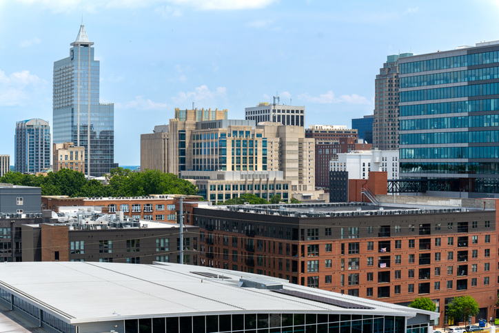 Downtown Raleigh Urban Skyline