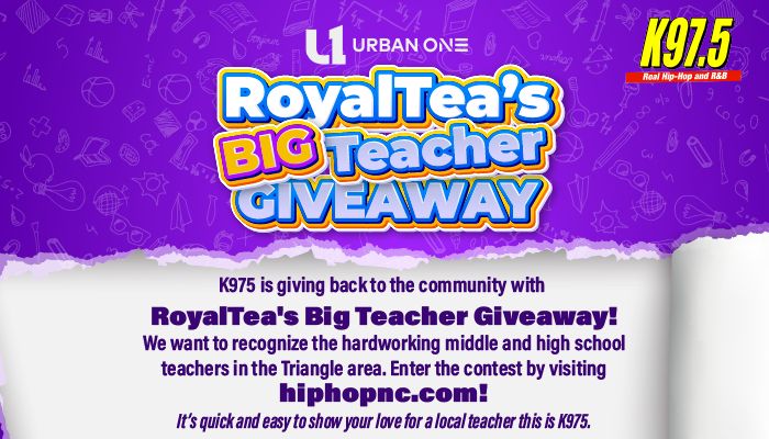 Urban One| Royal Tea's Big Teacher Giveaway | 2025-09-02
