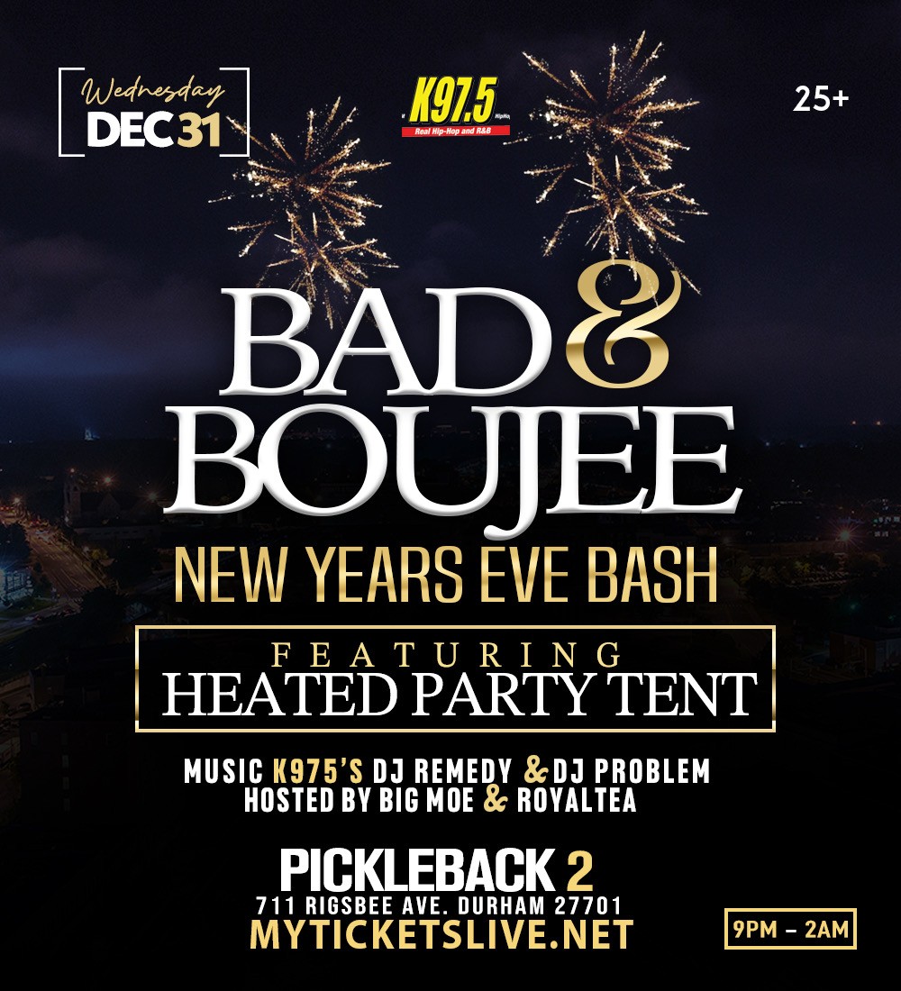New Years Eve Bad and Boujee Flyer