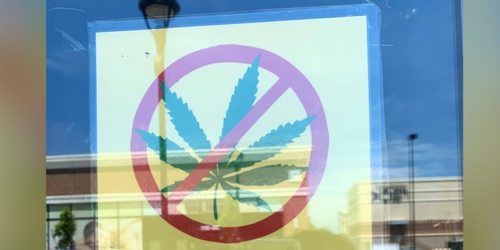 Leave Your Weed Smells At Home - Store Sign